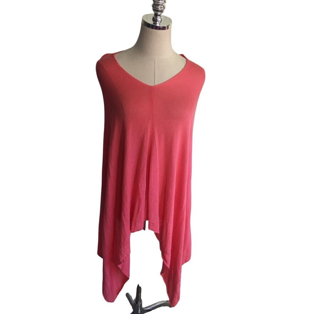 Lexi York Poncho Shawl Women's One Size Fits Most Pink Bamboo